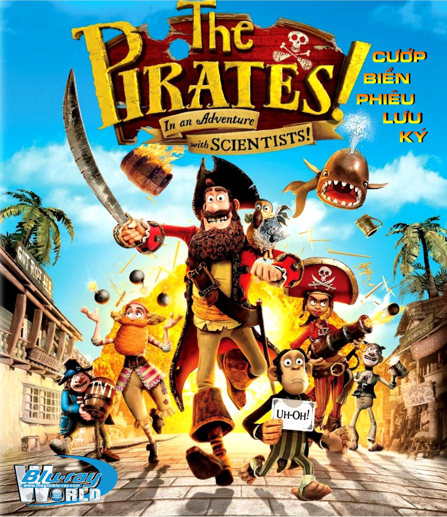 B872 - The Pirates! Band of Misfits - CƯỚP BIỂN PHIÊU LƯU KÝ 2D 25G (DTS-HD 5.1) 